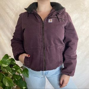 Carhartt | purple hooded jacket • women’s M